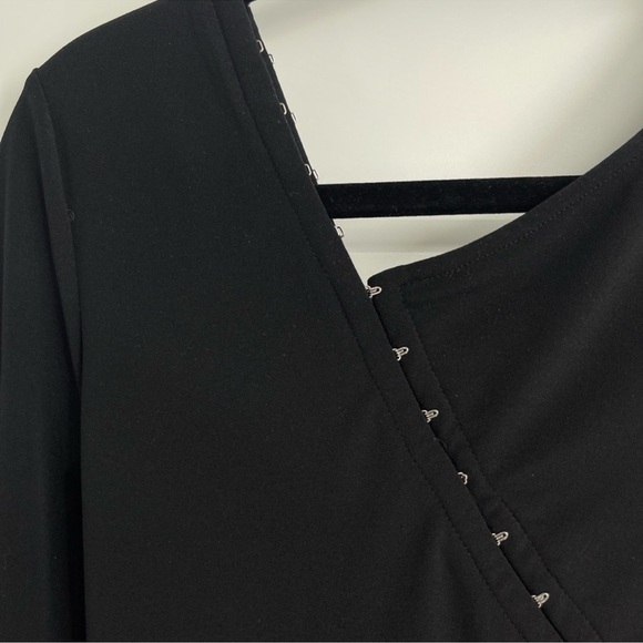 Helmut Lang Asymmetric Long Sleeve Polyester Dress Size Medium - Picture 8 of 12